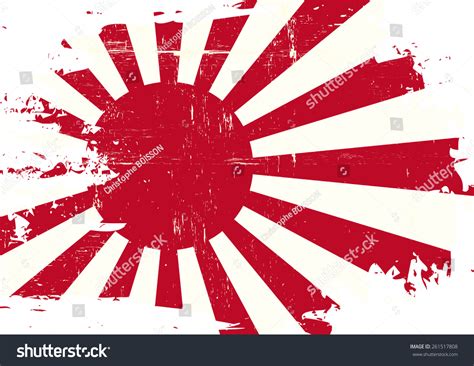 Scratched Japan War Flag Flag Japan Stock Vector (Royalty Free ...