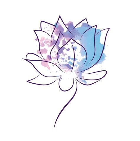 Simple Lotus Flower Drawing Tattoo | Best Flower Site