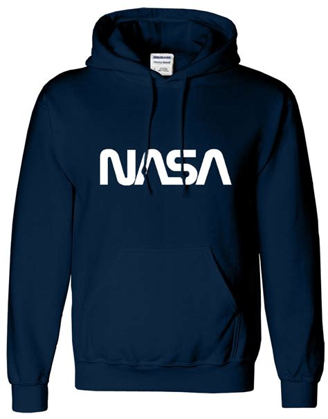 Nasa Mens Unisex Hoodies Astronaut Geek Nerd Boy Sweatshirt Sweat Hoody ...