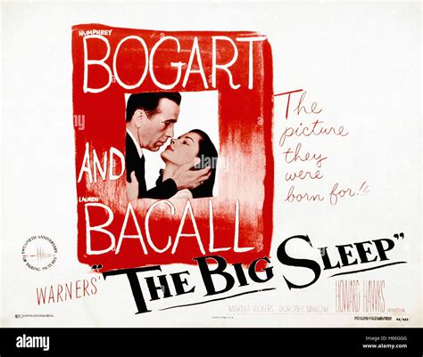 Big Sleep, The (1946) - Movie Poster Stock Photo - Alamy