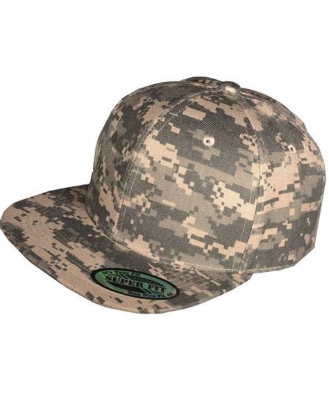 New Digital Camo Camouflage Flat Bill Snapback Hat Baseball Cap Digital Camo CK11LIB6HDL | Hats ...