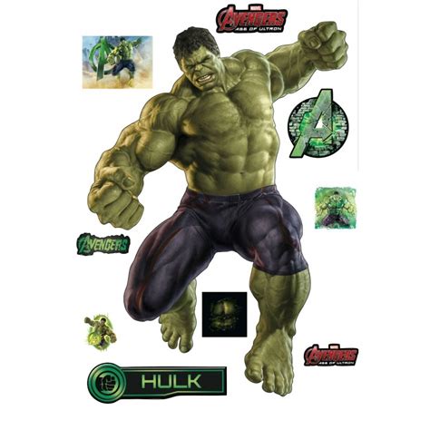 Stickers Hulk Avengers 28x40cm - Art Déco Stickers