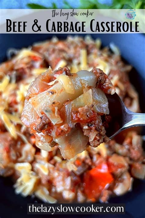 Slow cooker Beef and Cabbage Casserole in 2024 | Slow cooker recipes ...