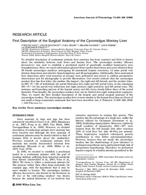 (PDF) First description of the surgical anatomy of the cynomolgus ...