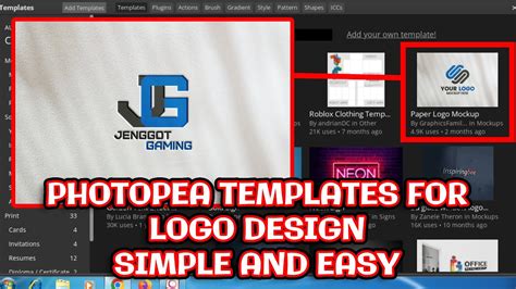 Logo Design II Photopea Templates For Logo II The Best Photopea Design Logo Part 15 - YouTube