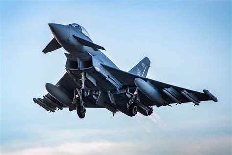 RAF Typhoons scrambled to monitor Russian aircraft approaching UK airspace | Royal Air Force