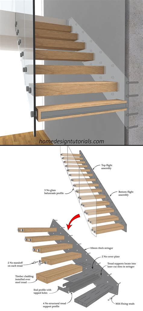 Learn to Design a Cantilevered Staircase | Stairs design, Cantilever stairs, Stairs design modern