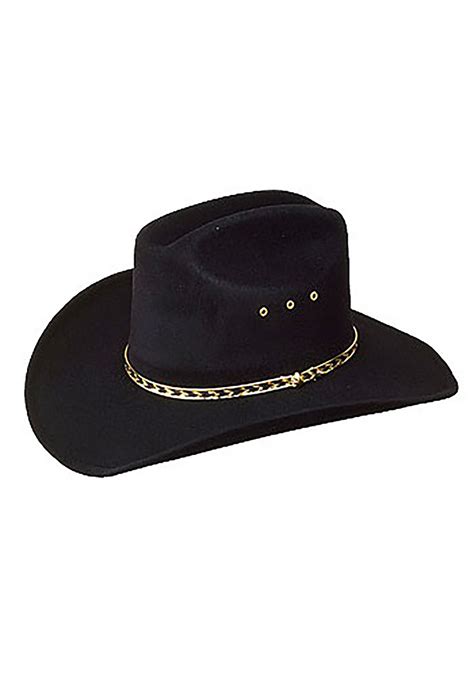 Black Felt Cowboy Hat