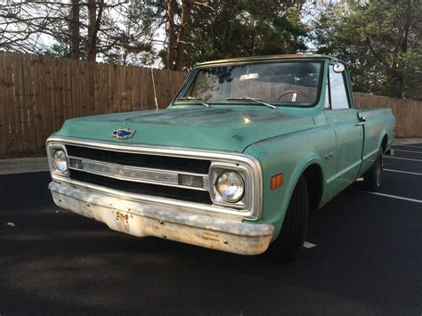 1969 Chevrolet C/10 Long Bed green pickup truck - Classic Chevrolet C-10 1969 for sale