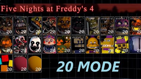 Ultra Custom Night - FNAF4/20 Mode Completed - YouTube