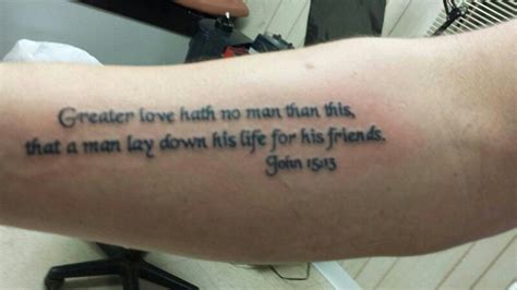 John15:13 Maybe not for a tattoo, but you never know. | Bible quote tattoos, Verse tattoos ...