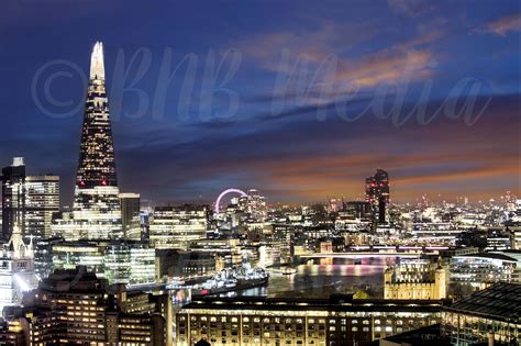 London City night skyline - Chris Radley Photography