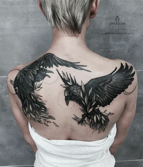 Odin's Ravens tattoo on Behance | Tattoos, Cool tattoos, Bird tattoos ...