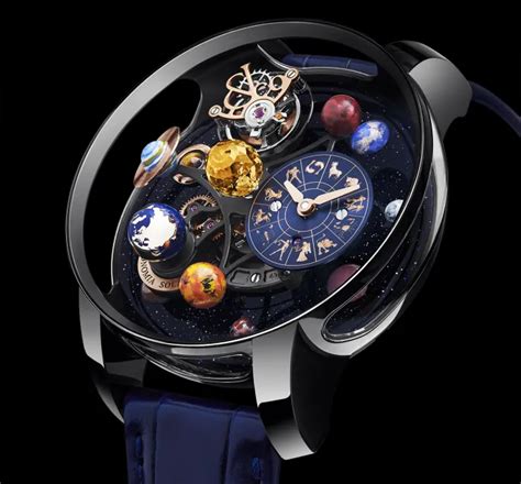 Astronomia Solar Jewelry Planets Zodiac Black DLC Titanium | Jacob & Co