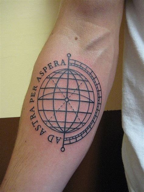 Globe Tattoo | Globe tattoos, Tattoo lettering, Tattoos