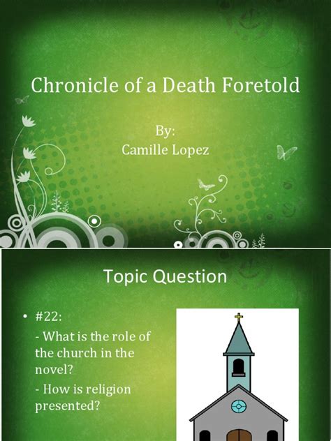 Chronicle of a Death Foretold (IOP) | Religious Belief And Doctrine | Religion And Belief