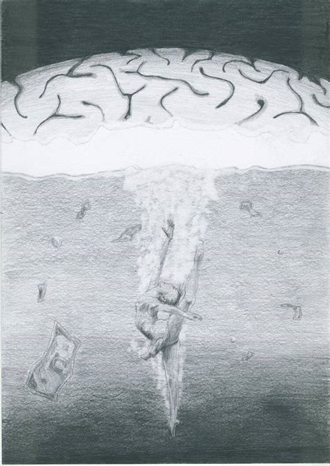 Drowning Drawing by PřìšeRadka Píše | Saatchi Art