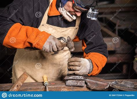 Work in a Mechanical Workshop with Various Tools Stock Photo - Image of ...