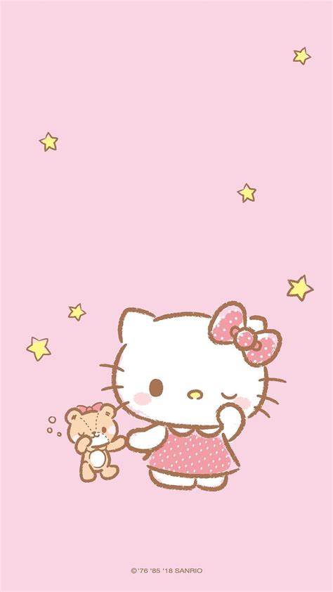 Hello Kitty Estetyczne tła, iPhone kawaii sanrio Tapeta na telefon HD ...