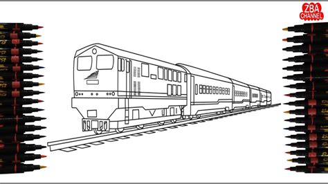 Mewarnai Gambar Kereta Api Indonesia / Contoh Gambar Gambar Mewarnai ...