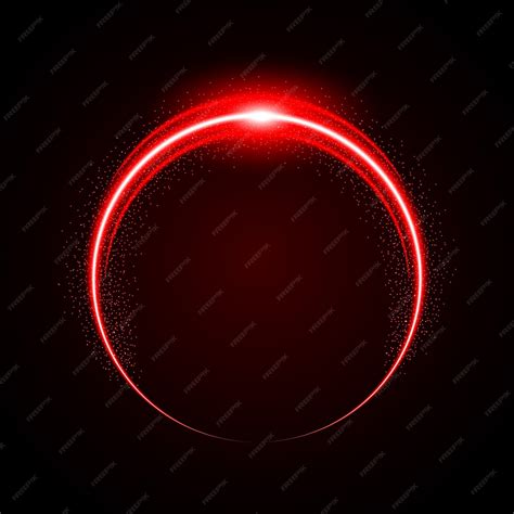 Premium Vector | Abstract circle light red frame vector background