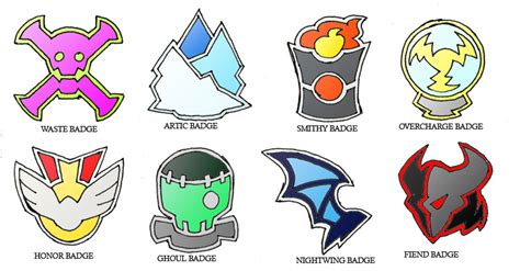 Kroel Gym Badges by Darksilvania on DeviantArt