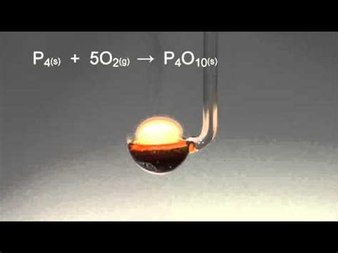 Reaction of Air with Phosphorus - YouTube