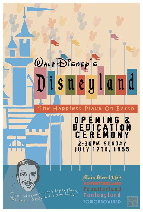 Disneyland California Re(P)ort: Disneyland Poster, July 17 1955