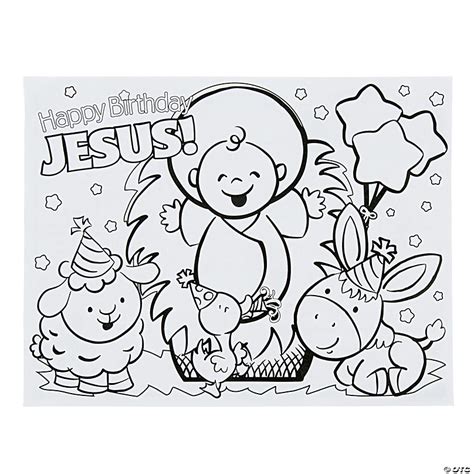 Happy Birthday Jesus Coloring Pages