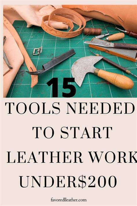 15 Tools Needed To Start Leather Work Under $200 | Leather tutorial ...