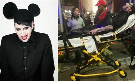 Marilyn Manson cancels nine concerts after New York stage injury