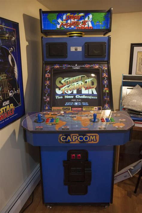 Super Street Fighter II big blue cabinet arcade machine! | Retro arcade ...