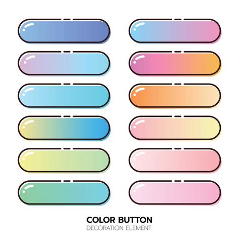 color button button decoration element 13387589 Vector Art at Vecteezy