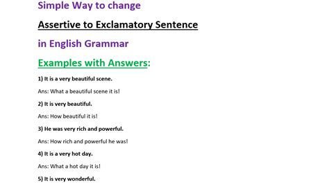 Assertive to Exclamatory Sentence » englishforlearner