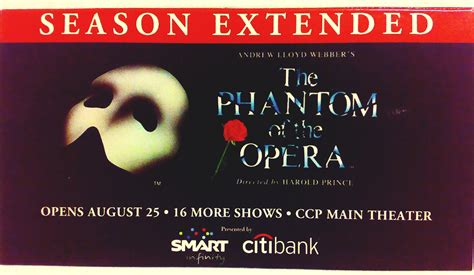 missCELINEous: Got my ticket for the Phantom of the Opera Manila