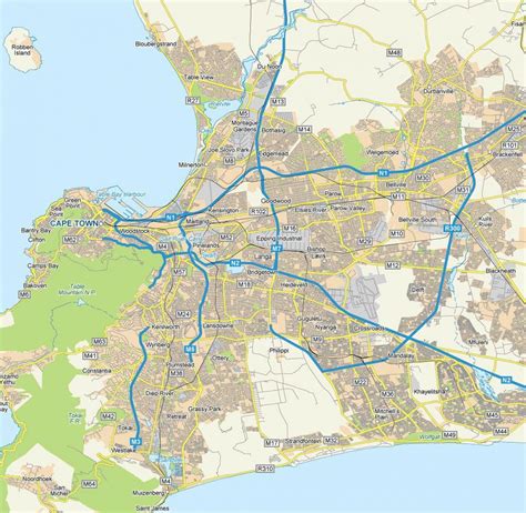 Langa Cape Town map - Map of langa Cape Town (Western Cape - South Africa)