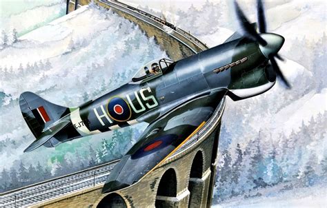 Wallpaper British, Tempest, Royal Air Force, WWII, Hawker Tempest Mk.V, Fighter aircraft images ...