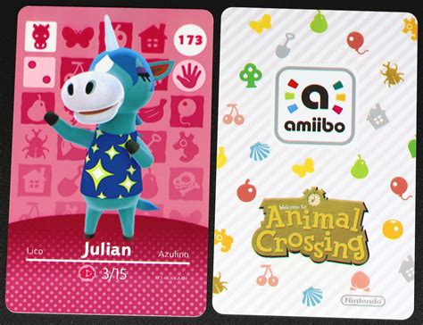 Julian #173 Animal Crossing Amiibo Card – Villager Cards