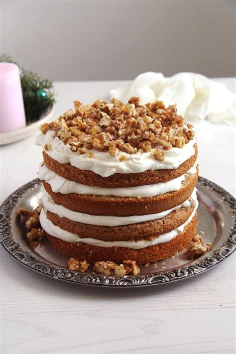 Walnut Cake with Candied Walnuts Recipe