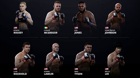 Complete roster for EA Sports UFC 2 - pastapadre.com