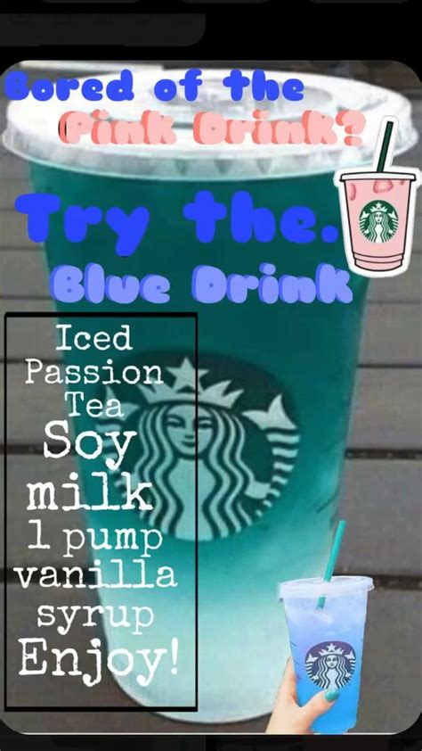 Try this new blue drink💙 | Starbucks blue drink, Starbucks drinks diy ...