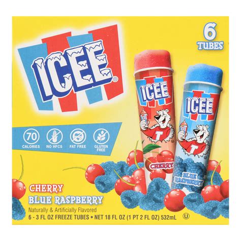 Icee Cherry/blue Rasp 6ct - Walmart.com - Walmart.com