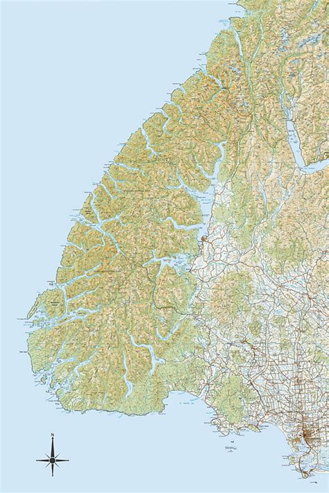 Fiordland Topo Map | Te Anau Signs Ltd