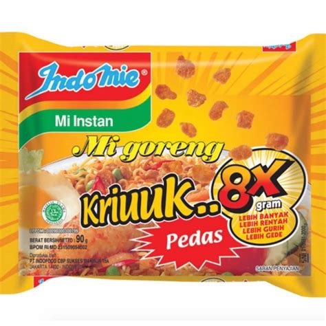 Jual Indomie Goreng Kriuk Pedas (5 PCS) Mie Instant 90 Gram | Shopee Indonesia