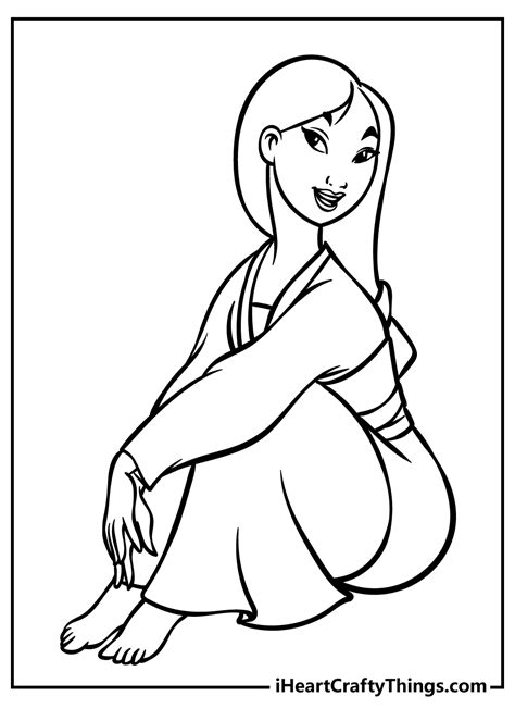 baby mulan coloring pages Mulan shan