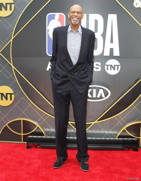 Kareem Abdul-Jabbar lors de la soirée des NBA Awards 2019 au Barker Hangar. Santa Monica, le 24 ...