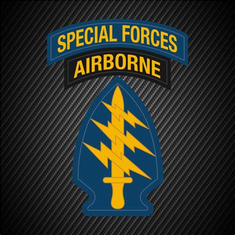 US Army Airborne Special Forces Patch Vinyl Decal