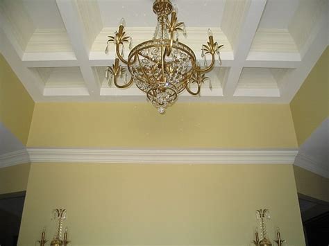 Beamed Ceiling :: Shown at different stages of construction I Elite Trimworks