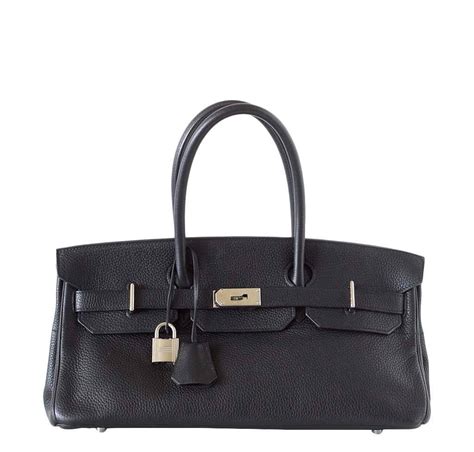 Hermès Birkin JPG Shoulder Bag - Clemence Leather Black | Baghunter