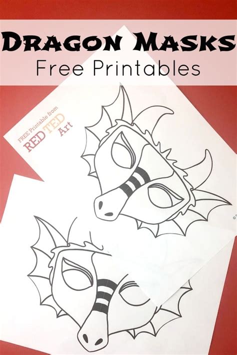 26 best ideas for coloring | Dragon Mask Template